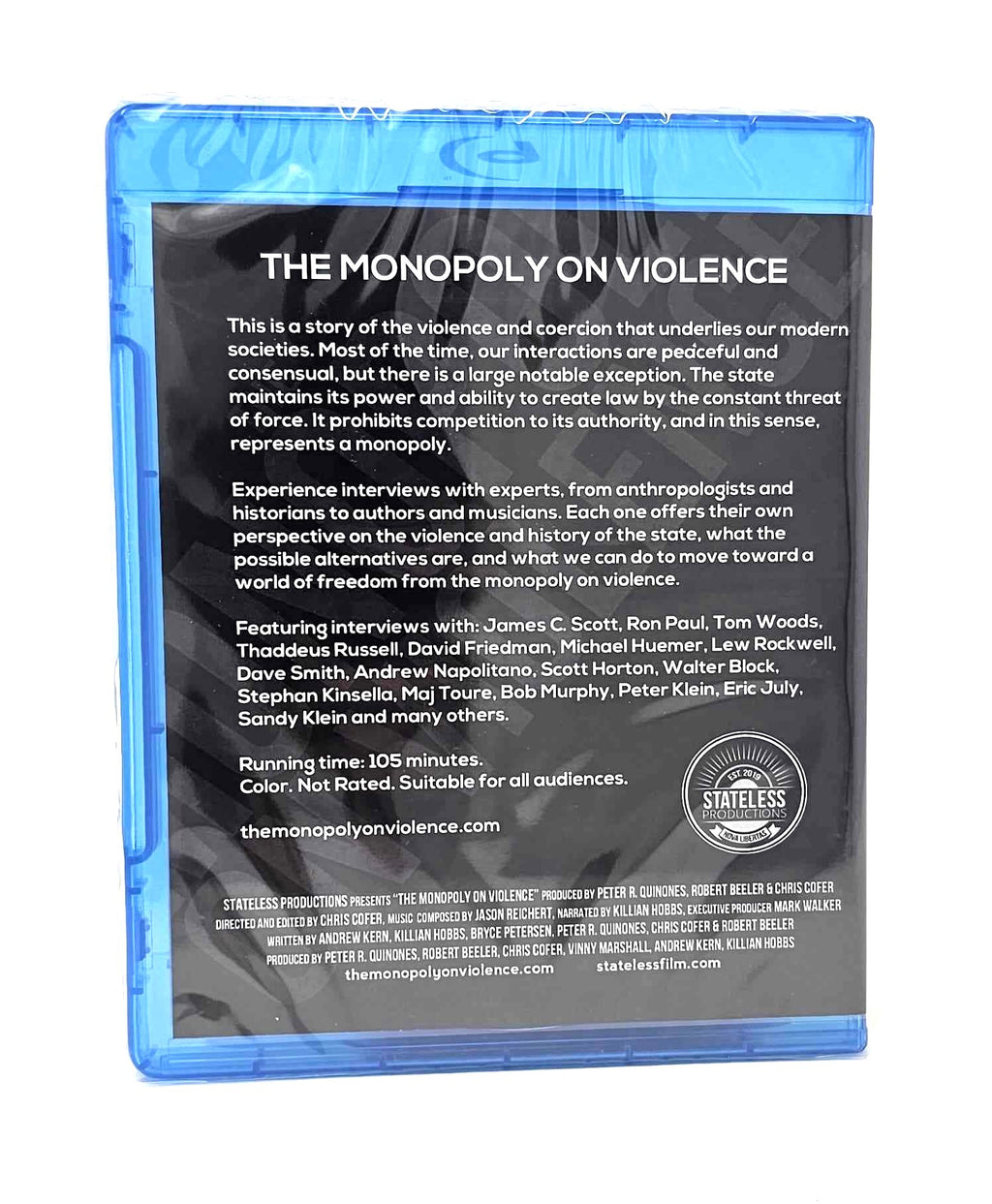 "The Monopoly On Violence" BluRay disc